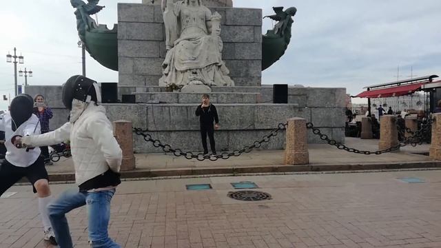Немного пофехтовал в Санкт - Петербурге на шпагах смотреть онлайн