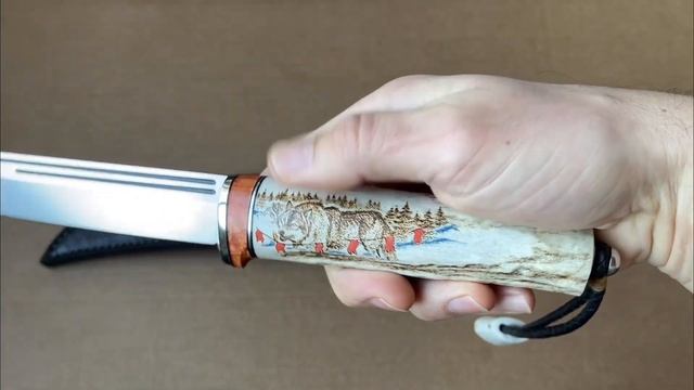 16 января 2023 г. Нож "Засапожный" Рог оленя, Х12МФ, Сандер смотреть онлайн