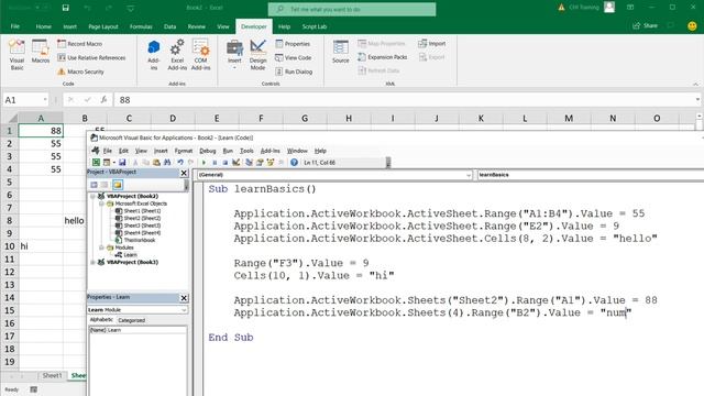 Excel VBA Programming for Beginners - Beyond Recording Macros - Part 1 смотреть онлайн