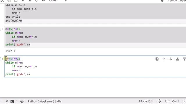 lecture 0204 python program gcd смотреть онлайн