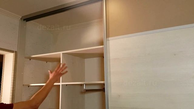 Шкаф-купе в прихожую, конструкция в потолок. смотреть онлайн