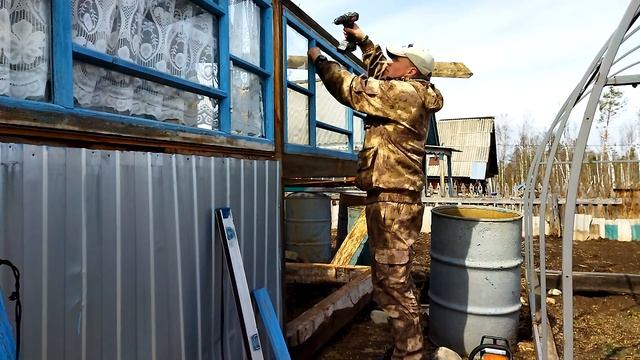 КУПИЛ ДАЧУ! Увеличил веранду в два раза. смотреть онлайн