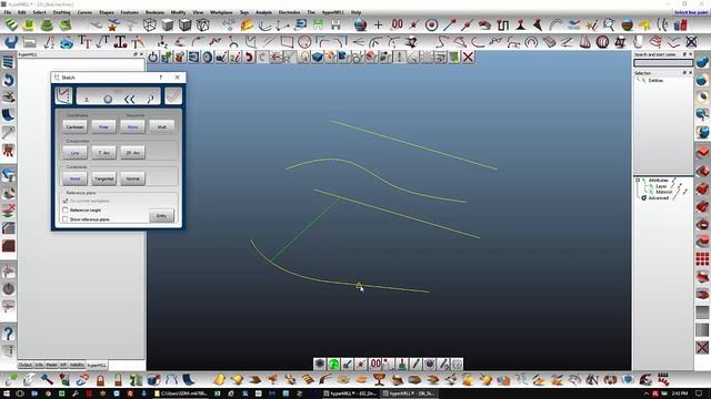 hyperCAD-S 2017.2 - Sketch Normal Function смотреть онлайн
