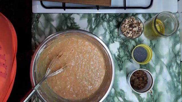 #Морковный пирог,с орехами,маком и изюмом. смотреть онлайн