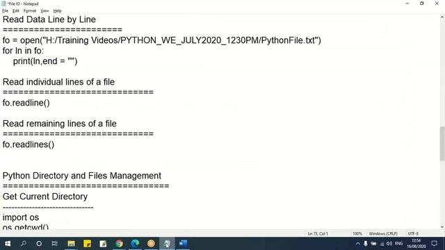 Session 09 | Python Programming | Files Input Output, Exception Handling смотреть онлайн