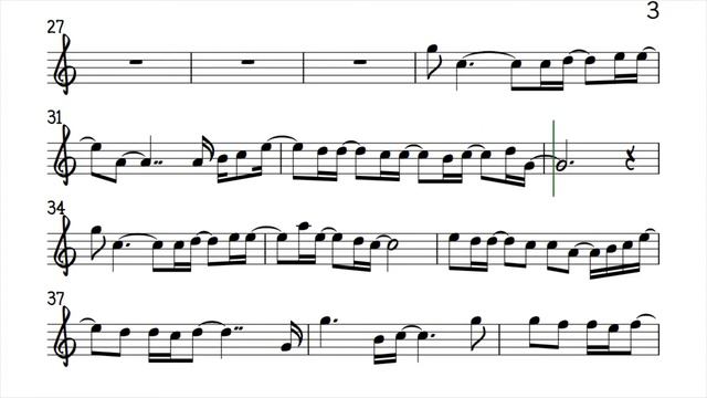 I JUST FALL IN LOVE AGAIN Violin Flute Lower Key Sheet Backing Track Play Along Partitura смотреть онлайн