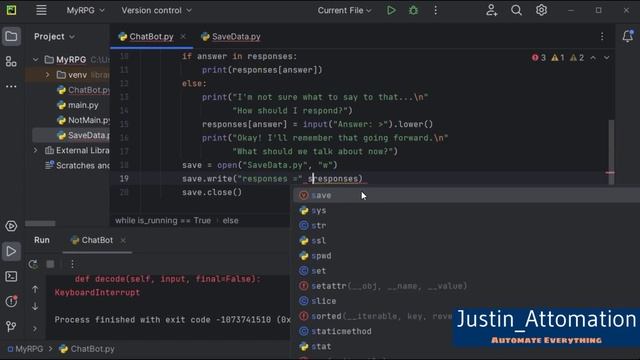 Python for Beginners Tutorial #2: Creating a Simple Chatbot AI смотреть онлайн