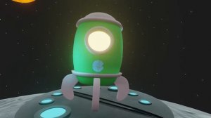 Кот улетает на ракете.. и всё