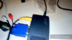 Распаковка и тест видео конвертера с RCA/SV на VGA
