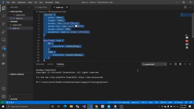 Create Spinner and use in Angular application | HTML CSS Angular | Angular Tutorials смотреть онлайн