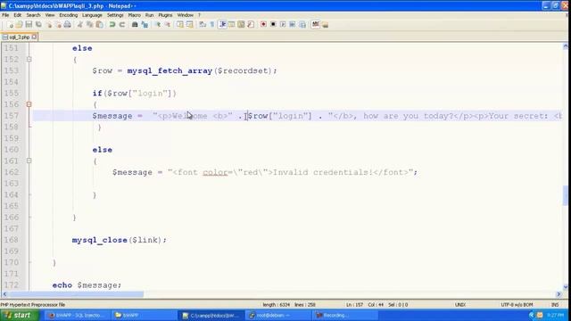 SQL Injection Login Bypass смотреть онлайн