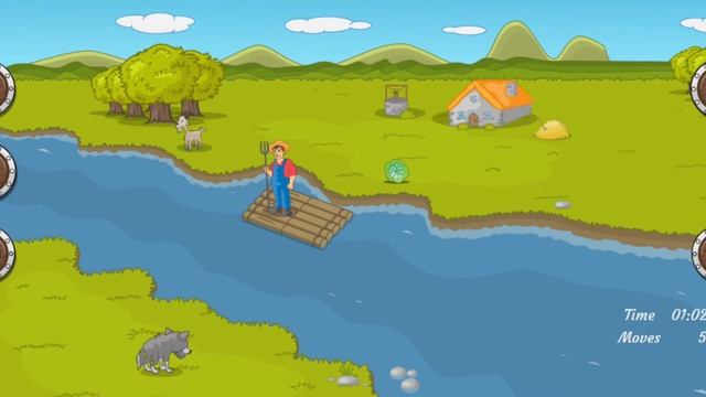 RIVER CROSSING LEVEL 1 |TRIAL & ERROR WITH SOLUTION | IQ LOGIC PUZZLES |LOGIC GAME APP | BRAIN GAME смотреть онлайн