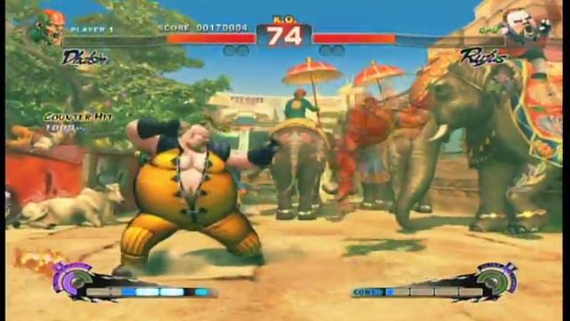 Super Street Fighter 4: Dhalsim Rival Match смотреть онлайн