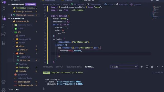 6 VUE FIREBASE INSERT смотреть онлайн