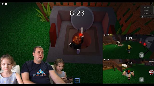 SPIDER ROBLOX!!! Сбежали от ПАУКА в РОБЛОКС!!!