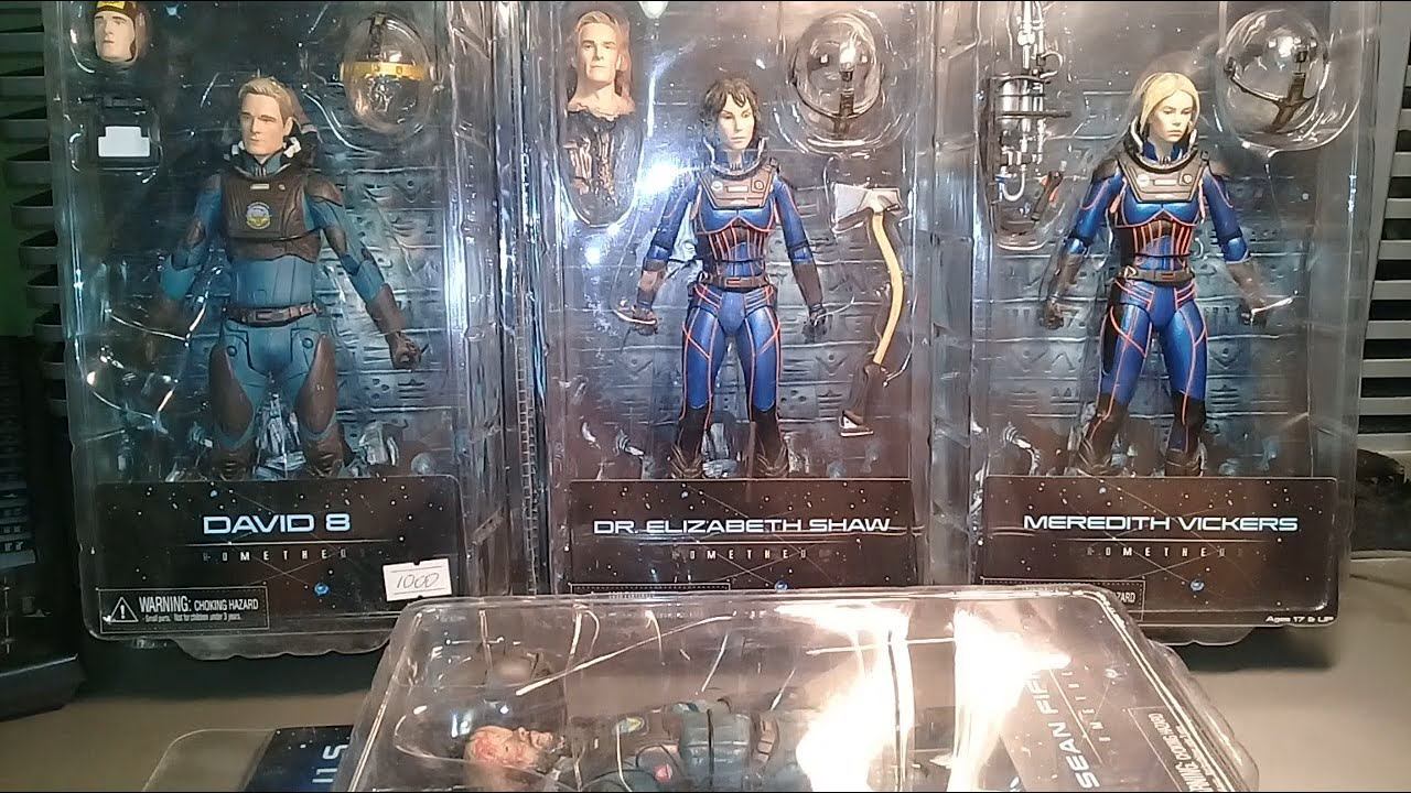 Review! Neca David 8, Dr. Elizabeth Shaw, Meredith Vickers and Sean Fifield, from Prometheus Film! смотреть онлайн