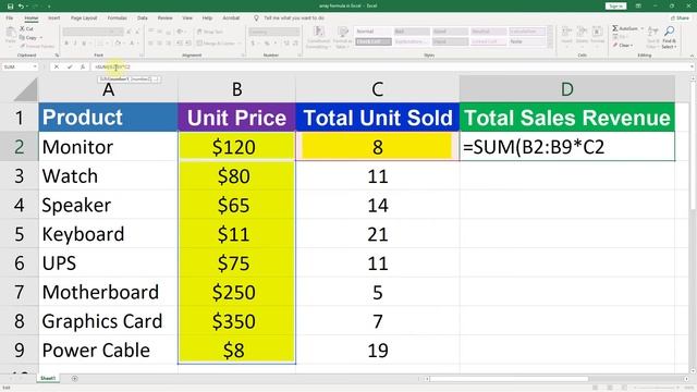 How to Array Formula in Excel | Fix Array Formula Not Working смотреть онлайн
