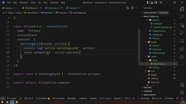 #13: ? React Pizza V2 — Изучаем хуки UseSelector, UseDispatch, создаем свой Slice в Redux Toolkit