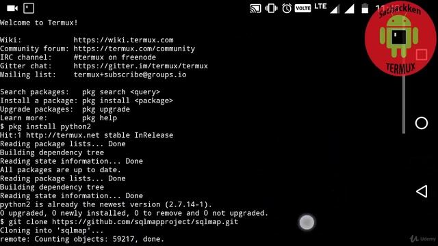 How to run SQL mapping in termux #termux#hacking#android#sql mapping смотреть онлайн