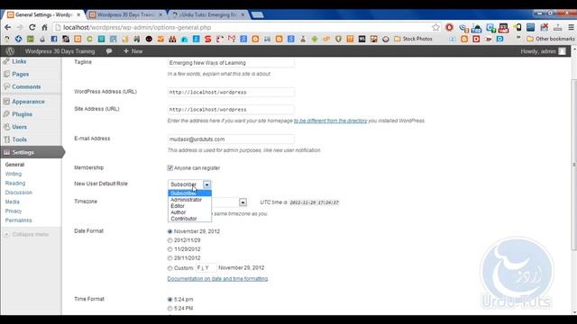 Setup newly Installed WordPress Urdu Tutorial смотреть онлайн