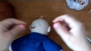 Вязаная игрушка, Полицейский. Часть #3.