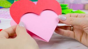 Валентинка своими руками из бумаги за 5 минут! Как сделать валентинку на день св