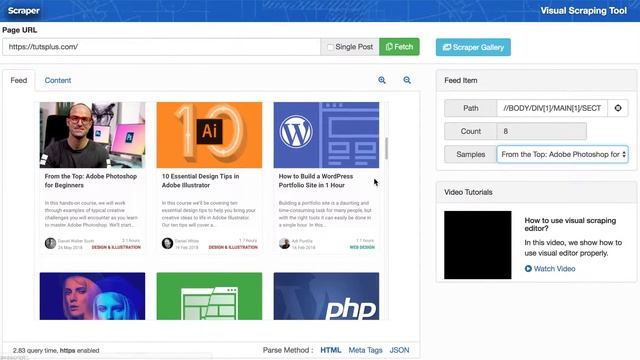Scraper Wordpress Plugin Demo Video смотреть онлайн