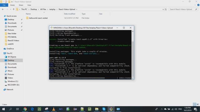 Create React app Hello World смотреть онлайн