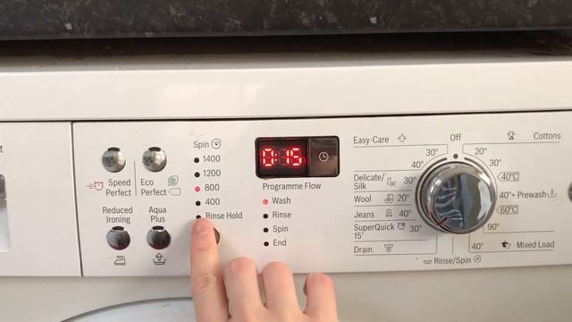 How To Activate And De-activate The Bosch/Siemens Child Lock (code CL)