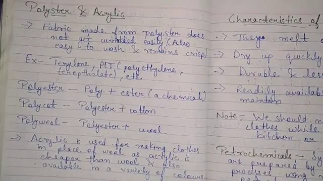 Characteristics of Synthetic Fibres | Polyester and Acrylic | Synthetic Fibres and Plastics Class 8 смотреть онлайн