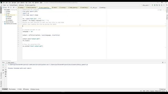 TEXT TO SPEECH CONVERSION | PYTHON | BAD TRICKS смотреть онлайн