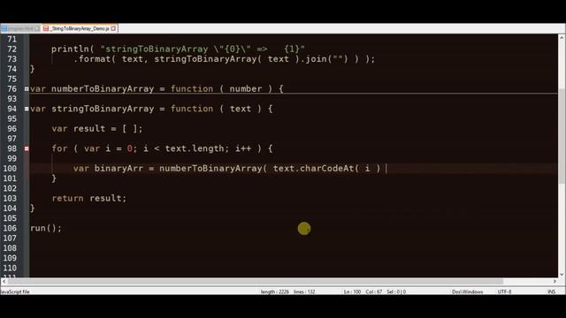 string to binary in javascript смотреть онлайн