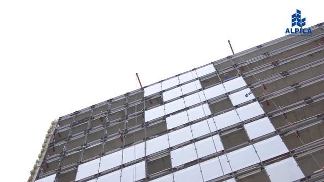 Устройство стоечно-ригельного остекления и крупноформатного керамогранита гостиницы Ярославль смотреть онлайн