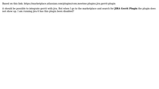 Gerrit plugin/integration for Jira? смотреть онлайн