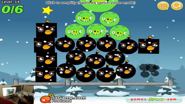 Angry Birds Kick Out Green Pigs - TRANSFORM SMALLEST BIRDS TO BIGGEST BIRD! KICK ALL GIANT PIGS! смотреть онлайн