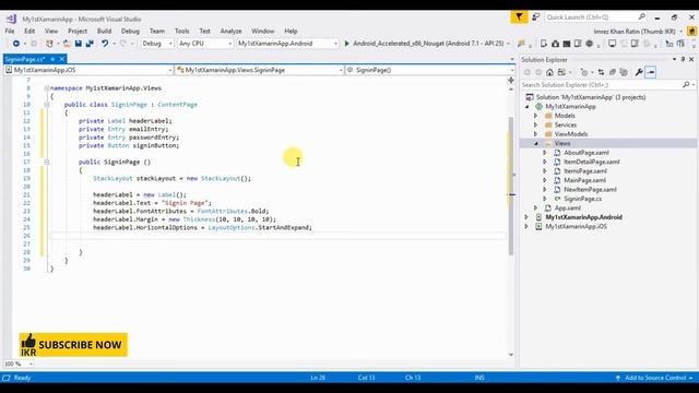 Xamarin : Creating Signup or Login Form Page | Part 1 смотреть онлайн