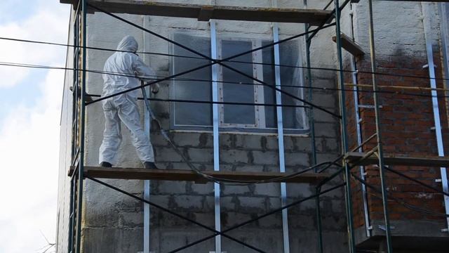 Строительство дома. Как утеплить стену пенополиуританом. Лучший утеплитель. смотреть онлайн