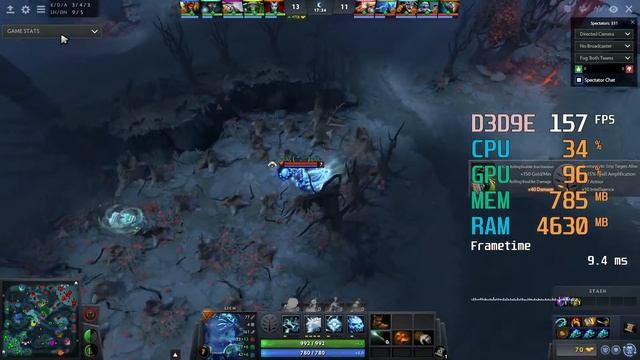 GeForce GTX 960 -- AMD Ryzen 5 2600 -- Dota 2 FPS Test смотреть онлайн