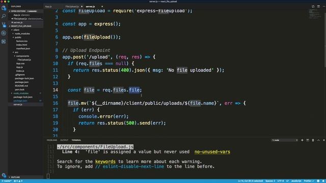 React File Uploader With Express (Using React Hooks) смотреть онлайн