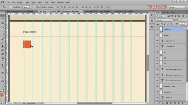 Create a Business Flat Web Design In Photoshop смотреть онлайн