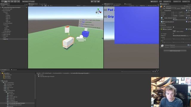 Unity VR Development Quick start using Vive Input Utility #1 смотреть онлайн