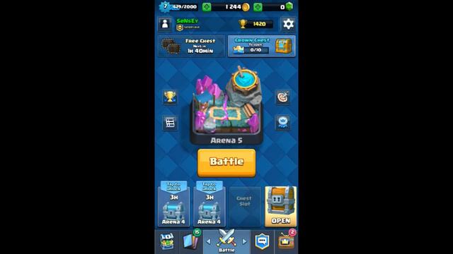 открываем гигантский сундук / Clash Royale смотреть онлайн