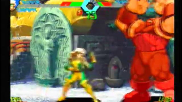 X-Men vs Street Fighter - Rogue gameplay смотреть онлайн