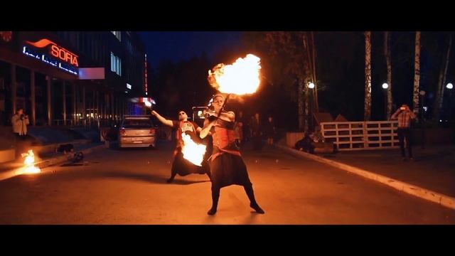 Огненное шоу в Новосибирске от "Пятница-Show" фаер шоу фаершоу fireshow Новосибирск смотреть онлайн