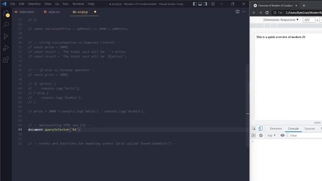 querySelector vs getElementById vs getElementsByClassName (in JavaScript) смотреть онлайн