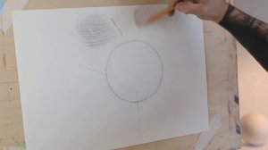 Шар. Академический рисунок. Построение и штриховка.