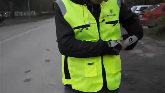 Визуальная защита мотоциклиста / велосипедиста - жилет смотреть онлайн