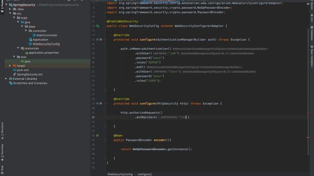 ПОЛЬЗОВАТЕЛИ С РОЛЯМИ. АВТОРИЗАЦИЯ SPRING SECURITY. SPRING BOOT. смотреть онлайн