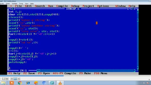string concatenate program in c language смотреть онлайн