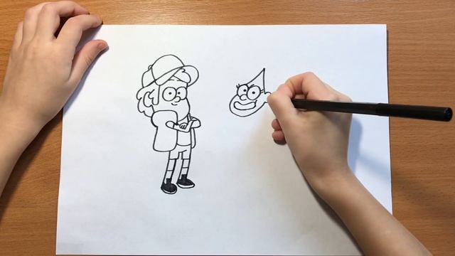 Как быстро нарисовать Диппера и Мейбл | Рисуем Гравити Фолз смотреть онлайн